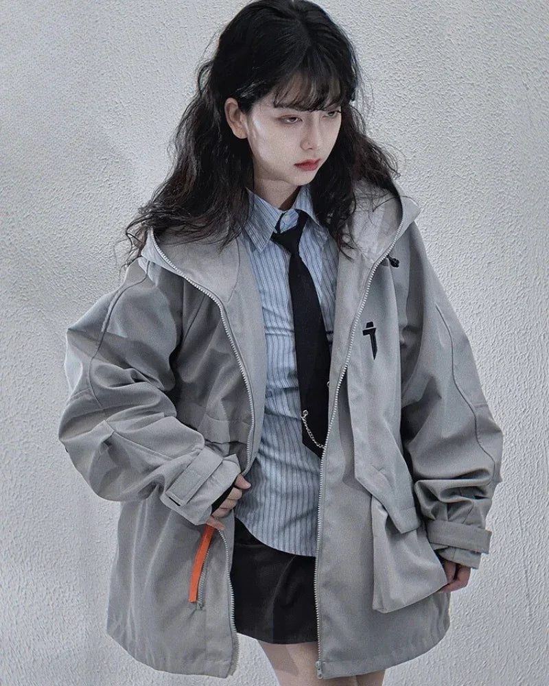 All-Season Tech Pocket Jacket - functional techwear jacket - All-Season Tech Pocket Jacket for Versatile Wear