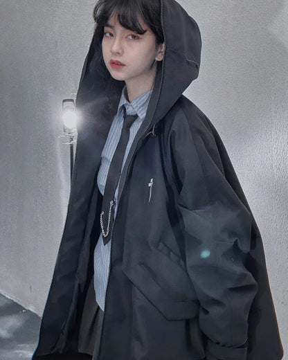 All-Season Tech Pocket Jacket -  lightweight streetwear jacket - All-Season Tech Pocket Jacket for Versatile Wear