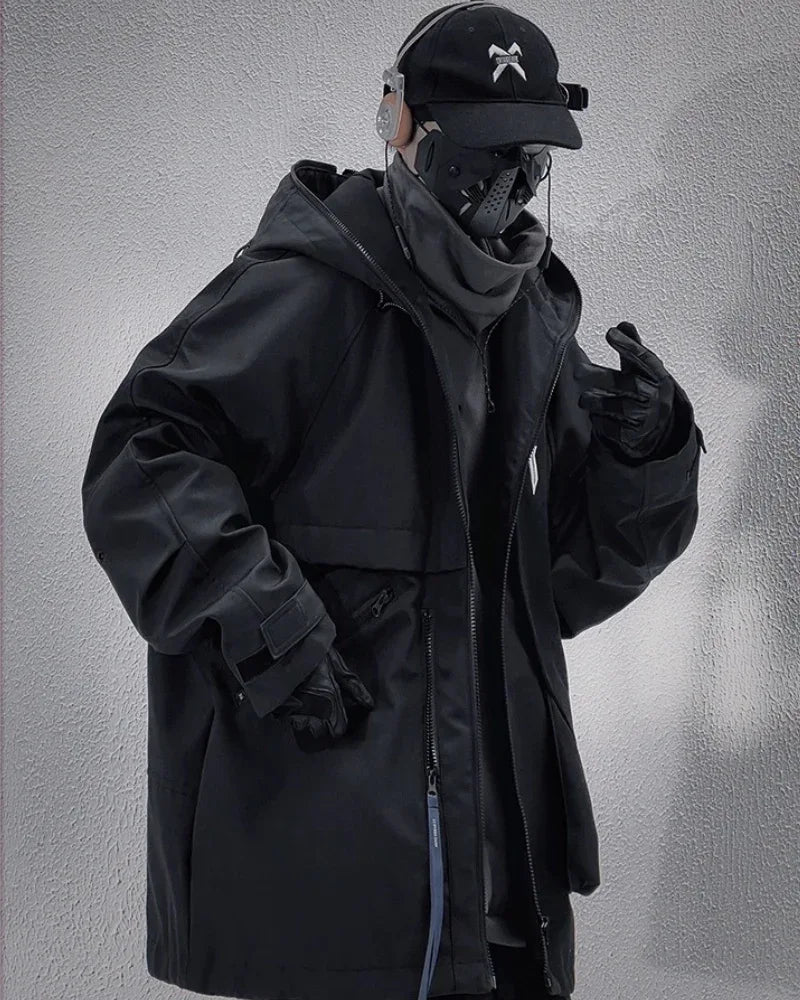 All-Season Tech Pocket Jacket -  streetwear - All-Season Tech Pocket Jacket for Versatile Wear