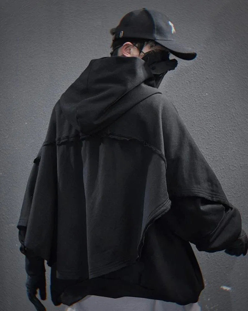 All-Season Unisex Cape Hoodie -  all-season hoodie - All-Season Unisex Cape Hoodie for Style & Comfort