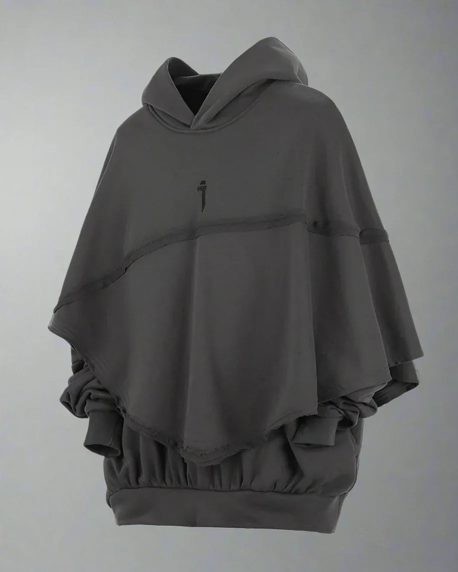All-Season Unisex Cape Hoodie - cape hoodie - All-Season Unisex Cape Hoodie for Style & Comfort