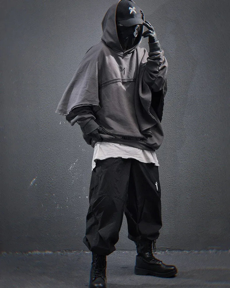 All-Season Unisex Cape Hoodie -  unisex hoodie - All-Season Unisex Cape Hoodie for Style & Comfort