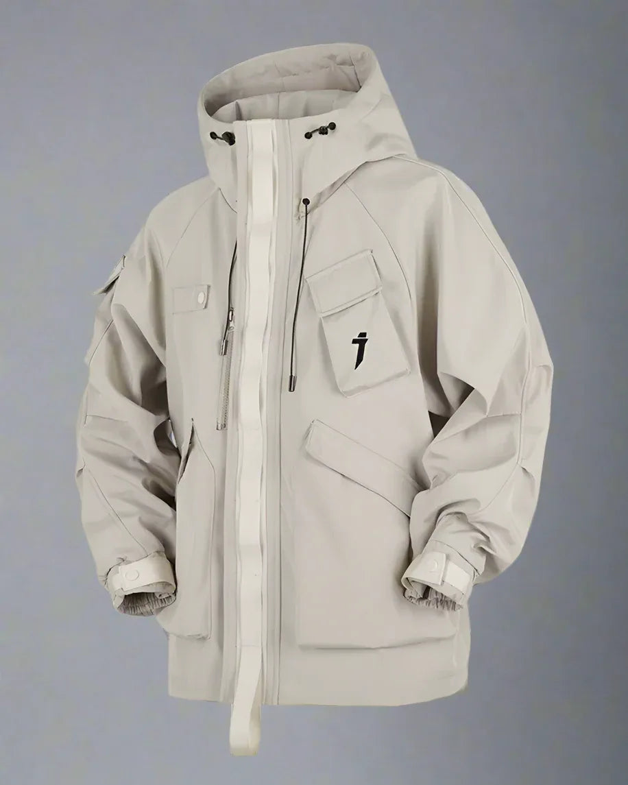 All-Season Unisex Hooded Coat -  casual wear - All-Season Unisex Hooded Coat with Pockets