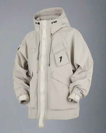All-Season Unisex Hooded Coat -  casual wear - All-Season Unisex Hooded Coat with Pockets