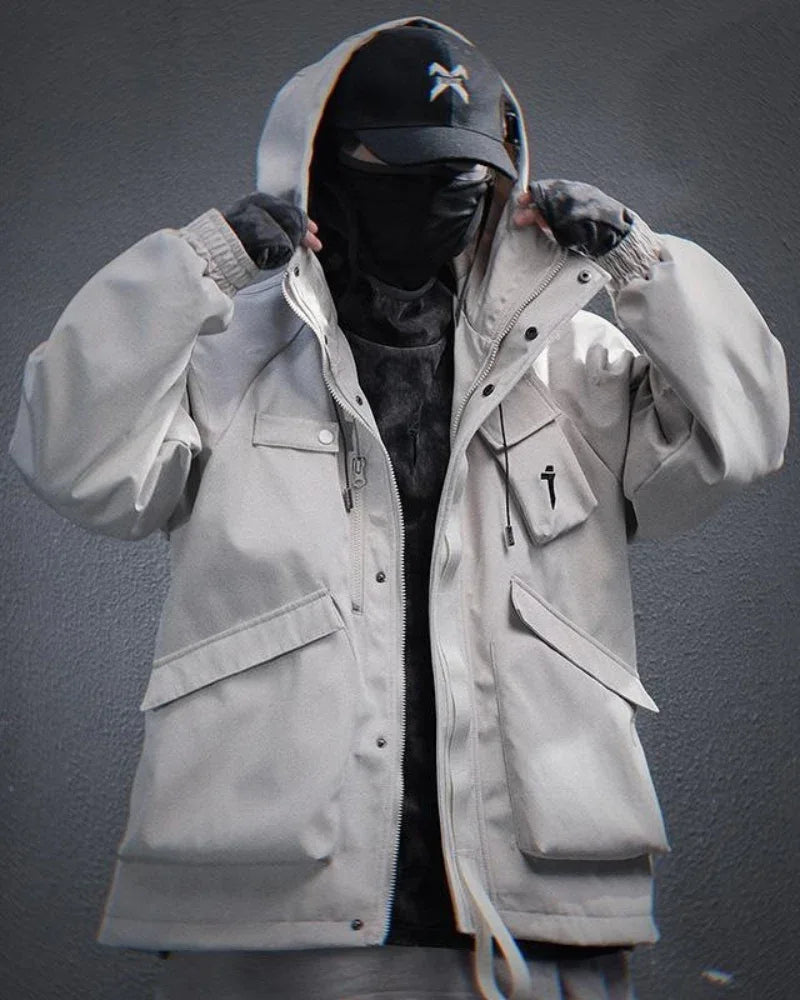 All-Season Unisex Hooded Coat - hooded coat - All-Season Unisex Hooded Coat with Pockets