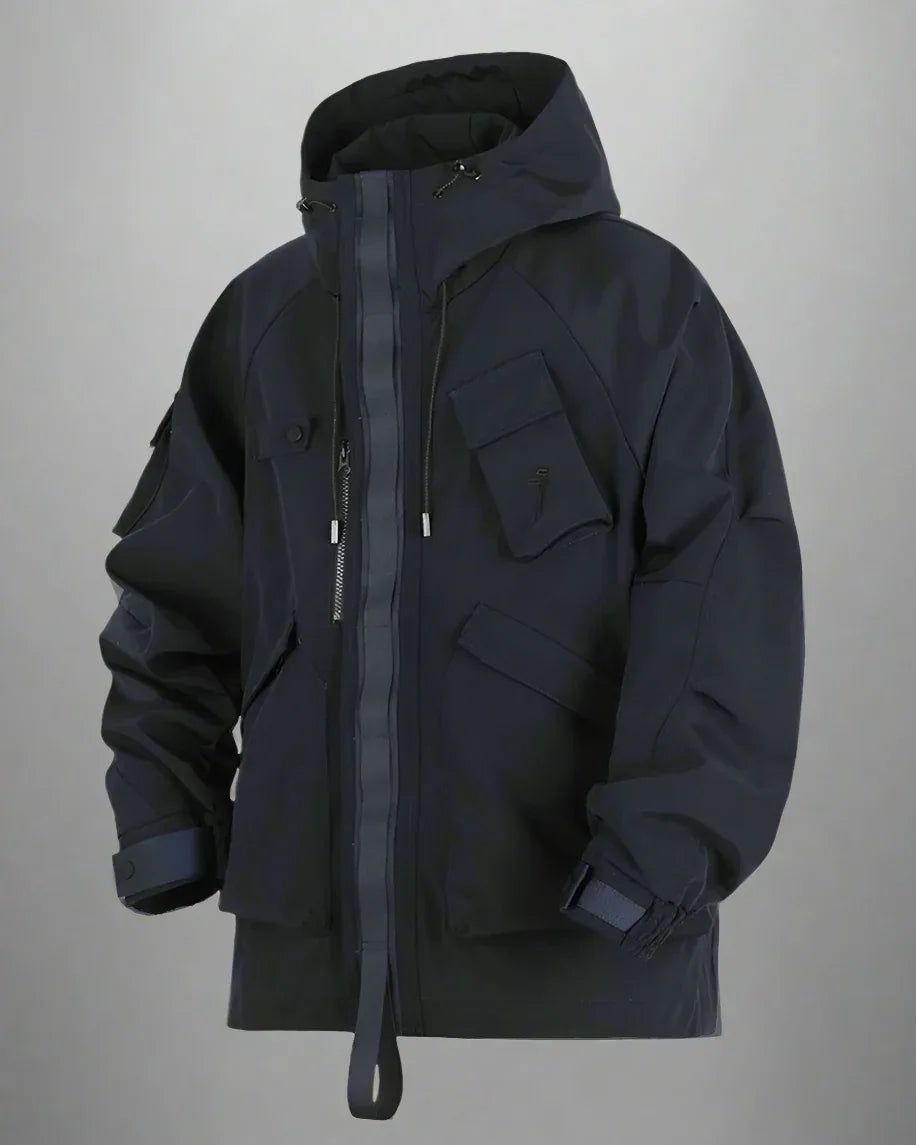 All-Season Unisex Hooded Coat -  stylish hooded coat - All-Season Unisex Hooded Coat with Pockets