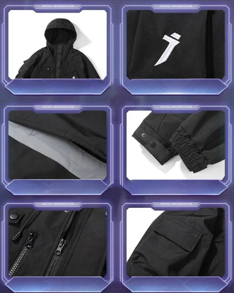 All-Season Unisex Hooded Coat -  unisex jacket - All-Season Unisex Hooded Coat with Pockets