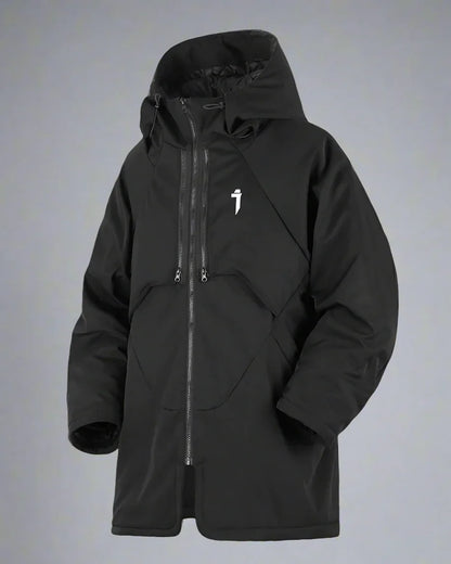 All-Season Warmth Hooded Jacket -  techwear inspired jacket - Warm Hooded Jacket for All Seasons Comfort