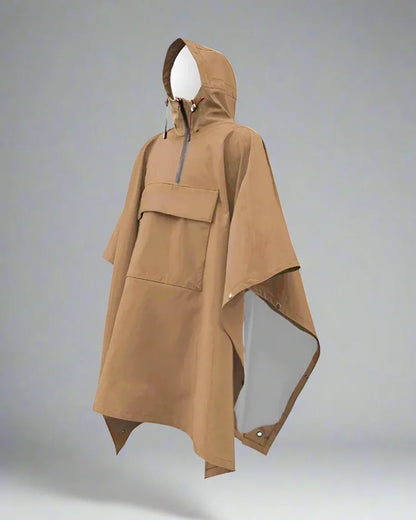 All-Weather 3L Rain Poncho -  durable outdoor poncho - Lightweight All-Weather 3L Rain Poncho for Outdoors