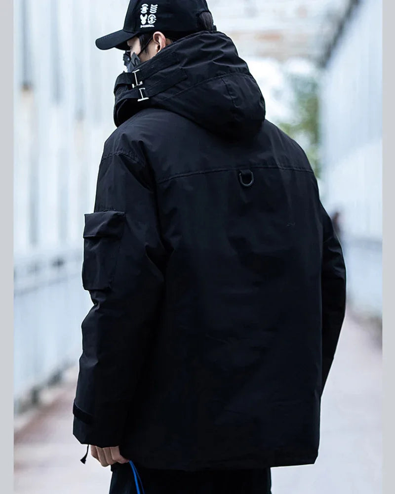 All-Weather Fish Mouth Jacket -  black jacket - All-Weather Fish Mouth Jacket for Urban Style