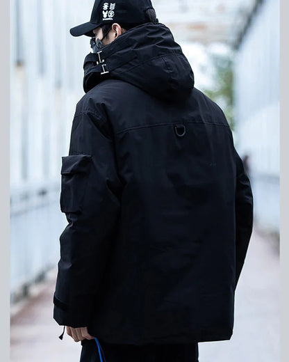 All-Weather Fish Mouth Jacket -  black jacket - All-Weather Fish Mouth Jacket for Urban Style