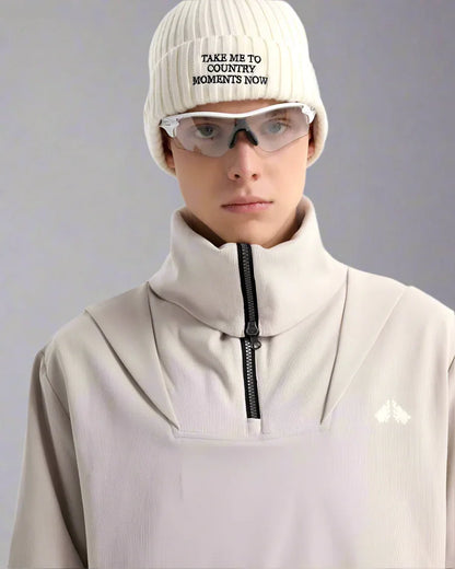 All-Weather High Neck Hoodie -  breathable sweatshirt - All-Weather High Neck Hoodie for Outdoor Activities
