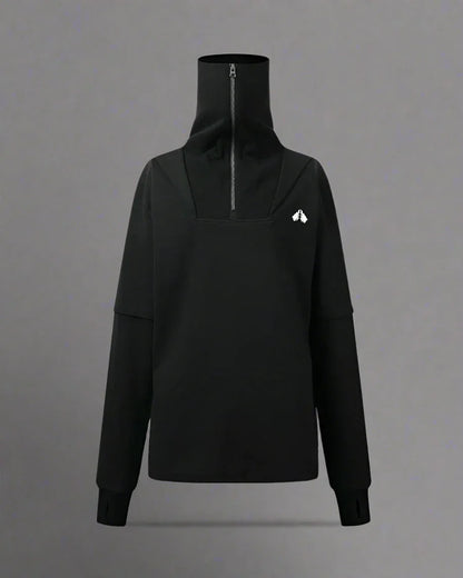 All-Weather High Neck Hoodie -  outdoor hoodie - All-Weather High Neck Hoodie for Outdoor Activities