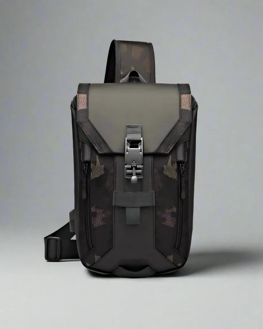 All-Weather Sling Backpack -  adjustable straps bag - Waterproof Sling Backpack for All-Weather Use