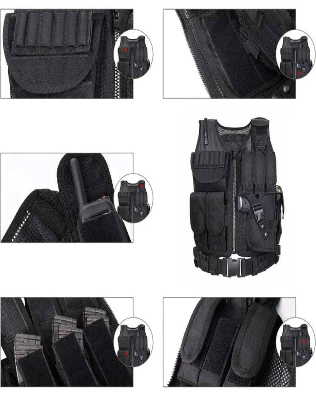 All-Weather Tactical Combat Vest -  durable combat vest - All-Weather Tactical Combat Vest for All Adventures