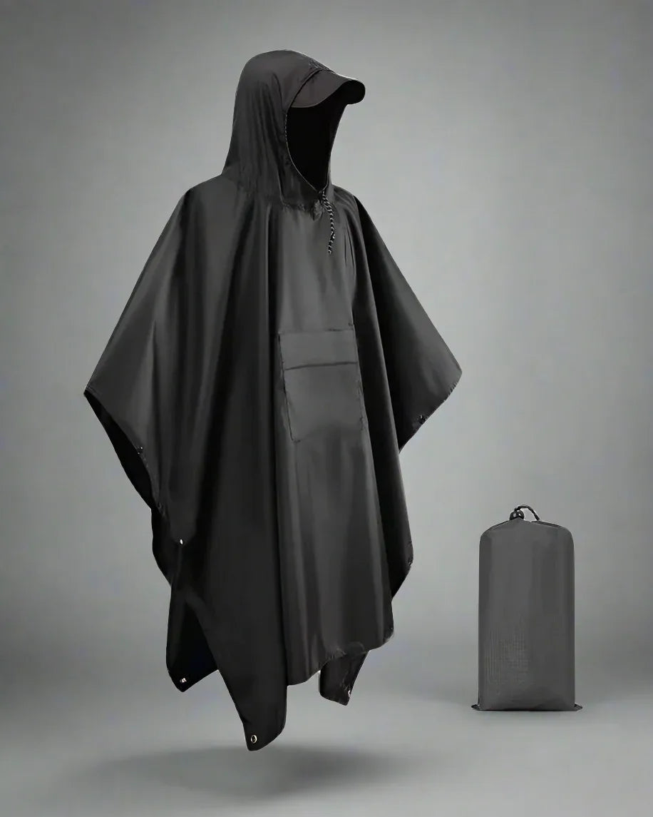 All-Weather Tech Rain Cover -  outdoor gear - Water-Resistant Rain Poncho for Outdoor Use