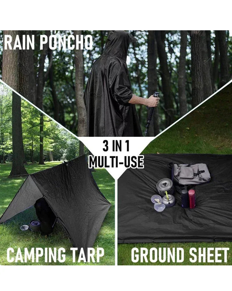 All-Weather Tech Rain Cover -  water-resistant - Water-Resistant Rain Poncho for Outdoor Use