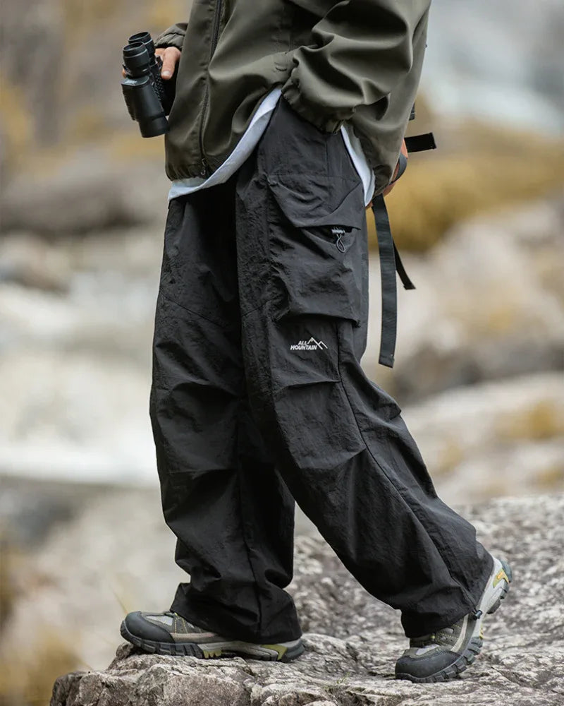 All-Weather Trekking Cargo Pants -  polyester - All-Weather Cargo Pants for Outdoor Activities