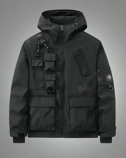 All-Weather Utility Tech Jacket - functional techwear jacket - Practical All-Weather Utility Tech Jacket