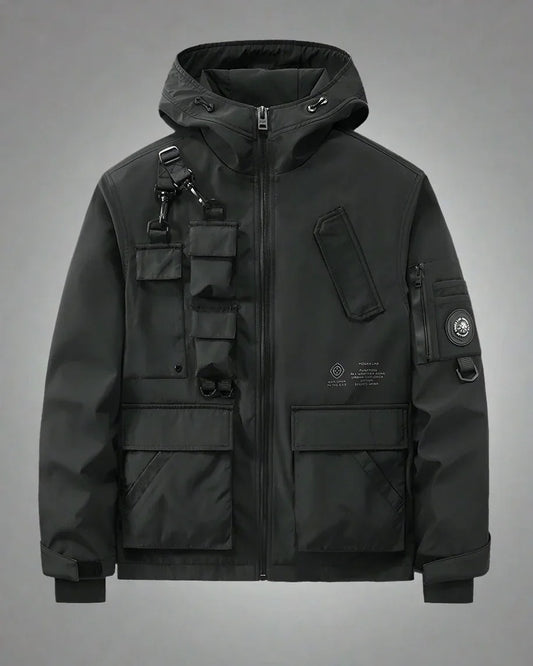 All-Weather Utility Tech Jacket - functional techwear jacket - Practical All-Weather Utility Tech Jacket