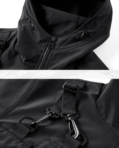 All-Weather Utility Tech Jacket - functional techwear jacket - Practical All-Weather Utility Tech Jacket