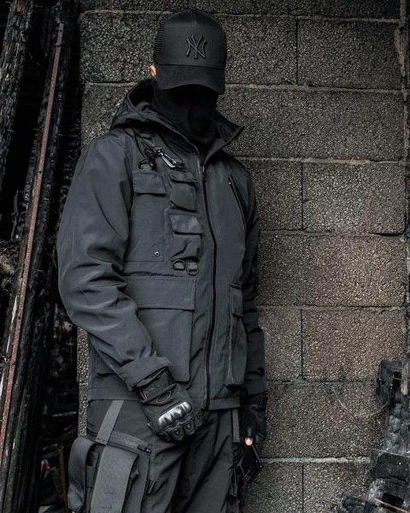 All-Weather Utility Tech Jacket -  utility jacket - Practical All-Weather Utility Tech Jacket