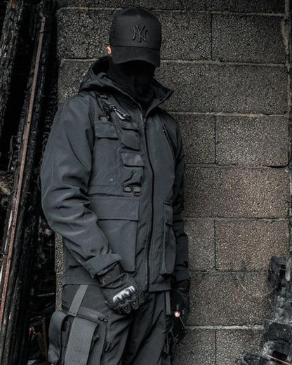 All-Weather Utility Tech Jacket -  utility jacket - Practical All-Weather Utility Tech Jacket