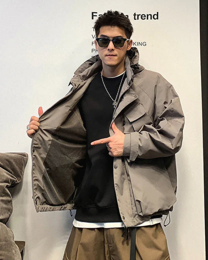 All-Weather Windproof Sport Jacket -  polyester jacket - Windproof Sport Jacket for Outdoor Activities