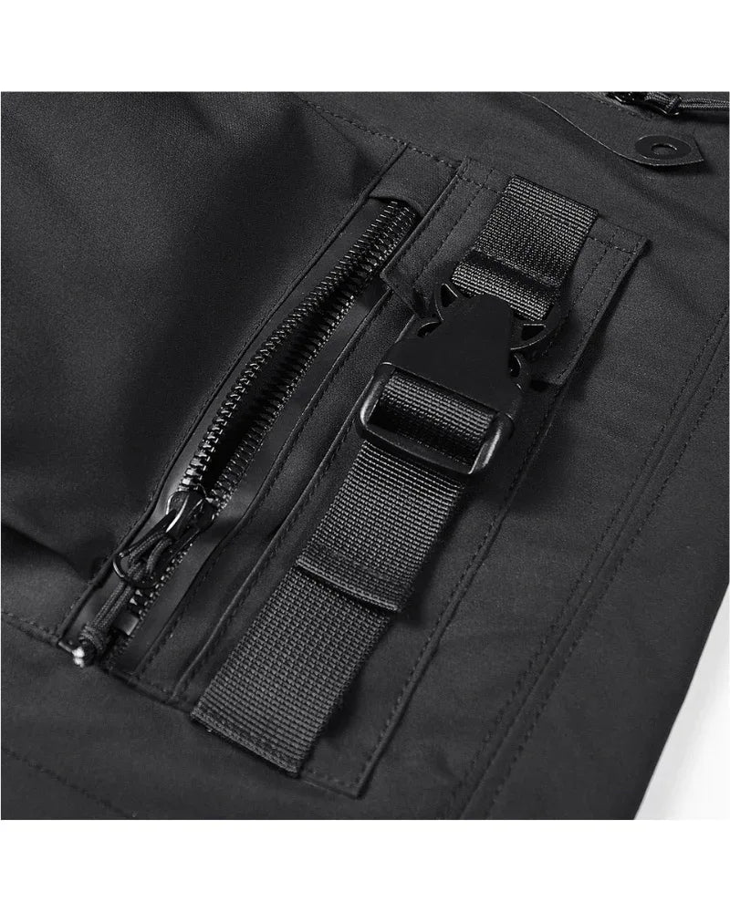 All-Weather Zip Pocket Cargo Shorts -  black shorts - All-Weather Cargo Shorts with Zip Pockets