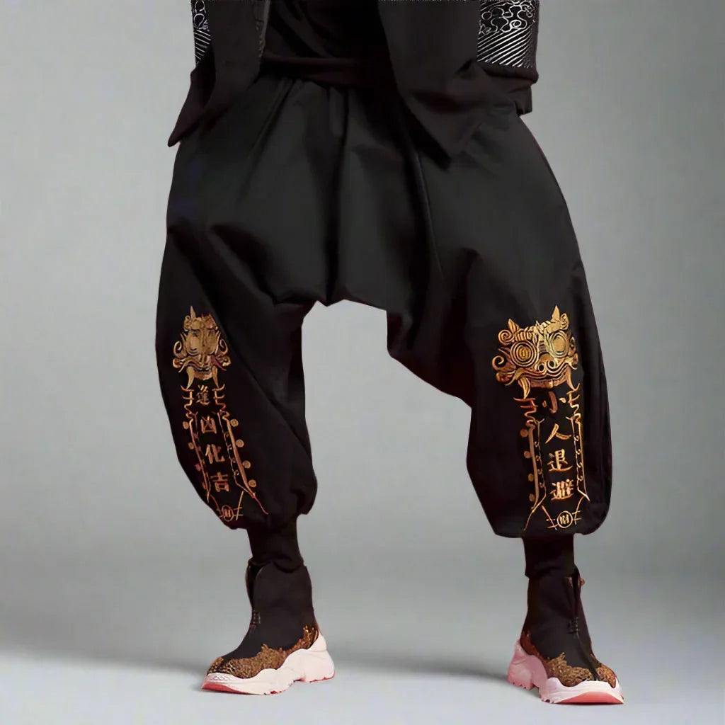 Authentic Japanese Hakama Trousers - comfortable hakama pants - Comfortable Japanese Hakama Trousers for All