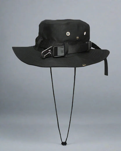 Avant-Garde Drawstring Bucket Hat - adjustable drawstring hat - Sleek Drawstring Bucket Hat for Urban Styles