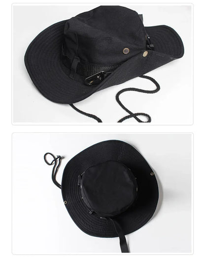 Avant-Garde Drawstring Bucket Hat - adjustable drawstring hat - Sleek Drawstring Bucket Hat for Urban Styles