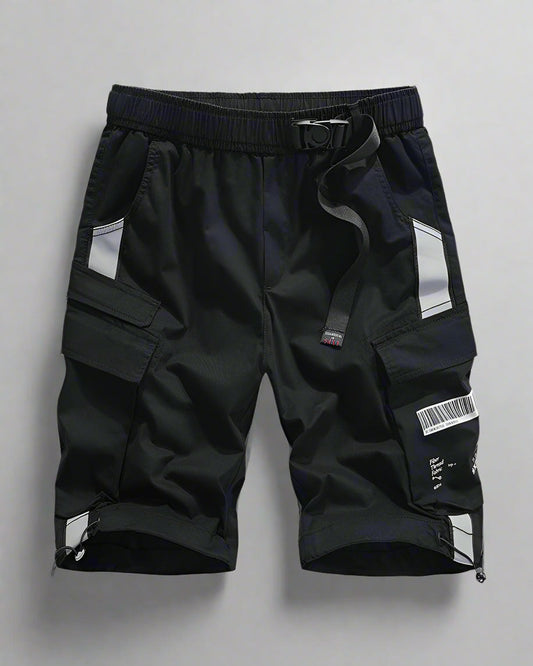 Adventure-Ready Reflective Cargo Shorts