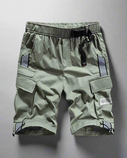 Adventure-Ready Reflective Cargo Shorts