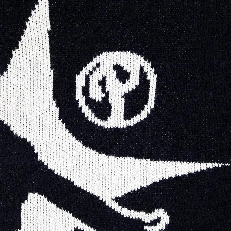 Black Knit - y2k-core - Black Knit Y2K Streetwear for Individual Style