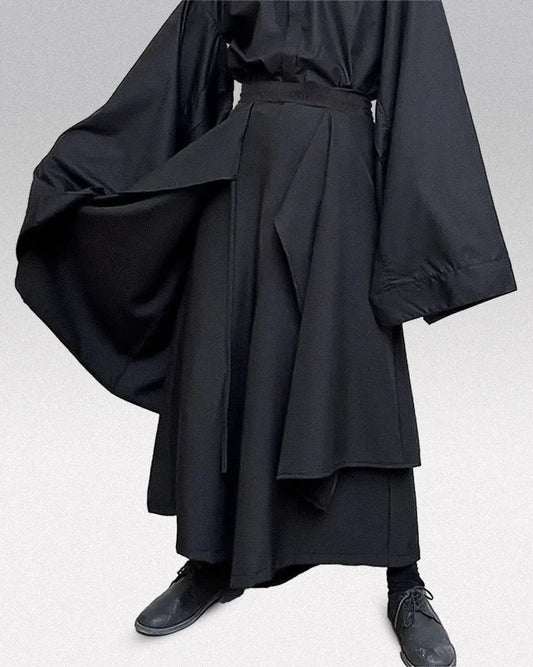 Elegant Japanese Black Pants
