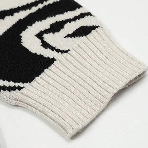 Black skull sweater -  winter wear - Stylish Black Skull Sweater for Cold Days