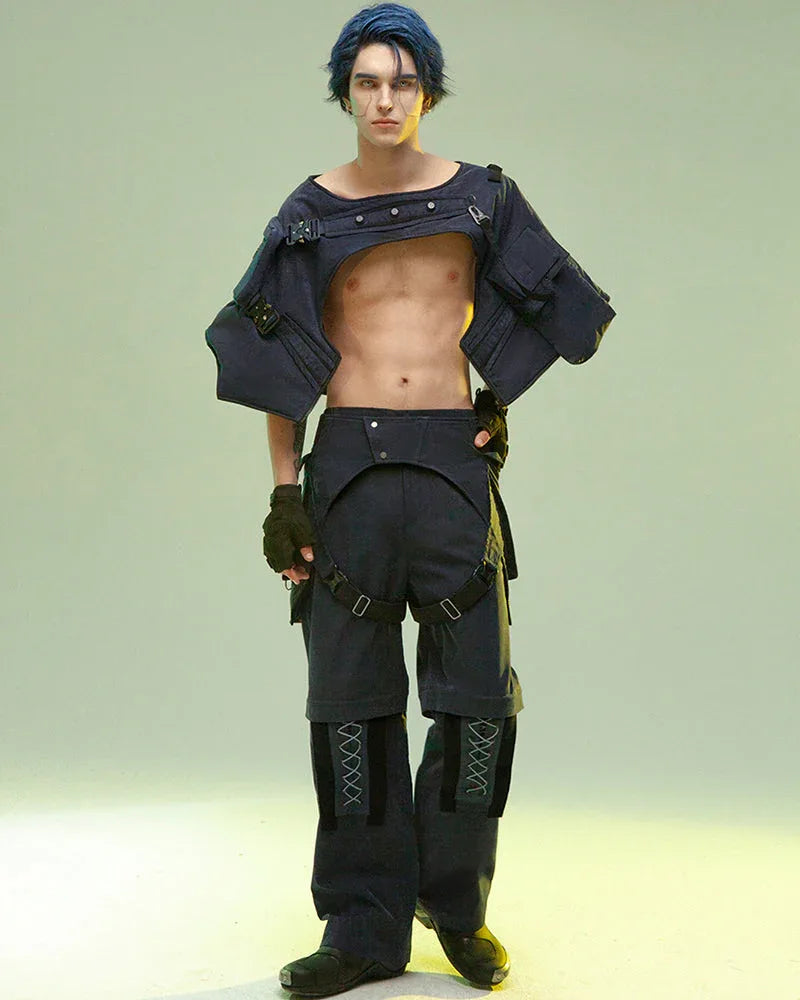 Blade Runner Style Detachable Trousers - techwear-core - Detachable Blade Runner Style Trousers for Comfort