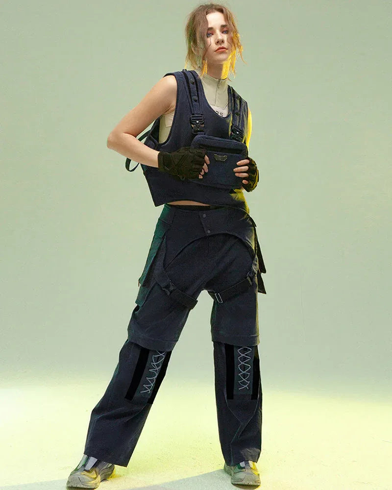Blade Runner Style Detachable Trousers -  comfortable techwear fashion - Detachable Blade Runner Style Trousers for Comfort