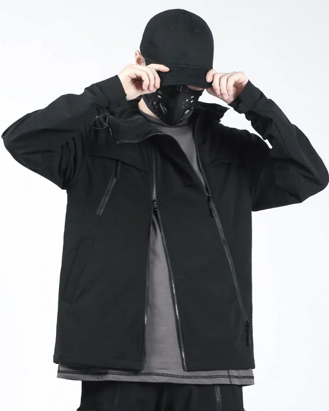 Bold Adventure Ready Jacket -  multi-shape design jacket - Water-Resistant Bold Adventure Ready Jacket