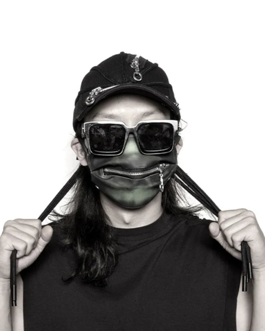 Bold Black Braided Cap - urban streetwear cap - Bold Black Braided Cap for Urban Style