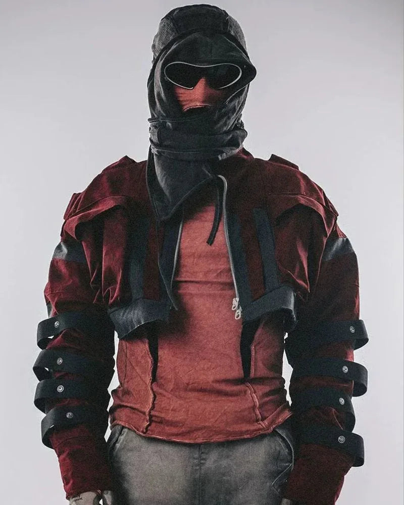 Bold Crimson Boxing Jacket -  angora red - Bold Crimson Boxing Jacket for Stylish Athletes