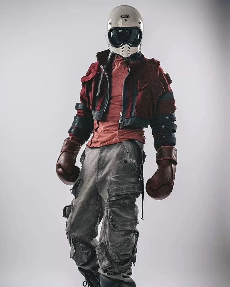 Bold Crimson Boxing Jacket - boxing jacket - Bold Crimson Boxing Jacket for Stylish Athletes