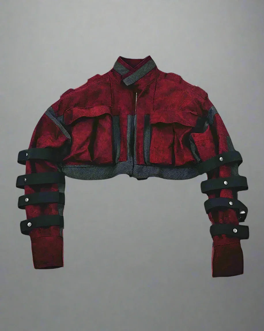 Bold Crimson Boxing Jacket - durable cotton jacket - Bold Crimson Boxing Jacket for Stylish Athletes