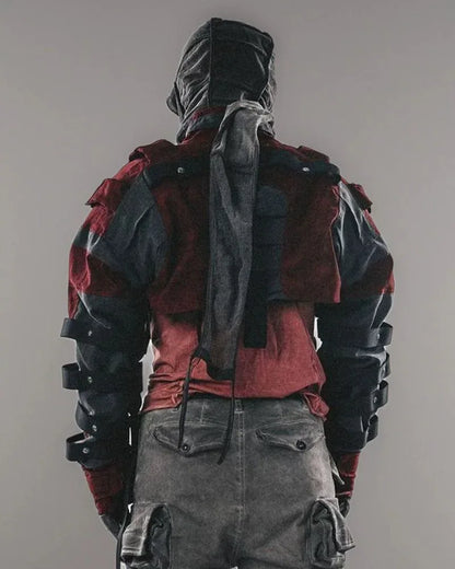 Bold Crimson Boxing Jacket - durable cotton jacket - Bold Crimson Boxing Jacket for Stylish Athletes