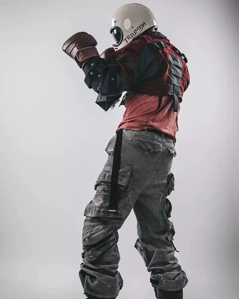 Bold Crimson Boxing Jacket -  unique boxing aesthetics - Bold Crimson Boxing Jacket for Stylish Athletes