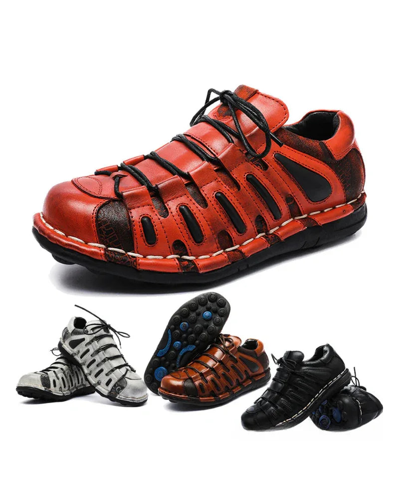 Bold Leather Biker Boots -  breathable motorcycle footwear - Stylish Leather Biker Boots for Motorcycle Lovers