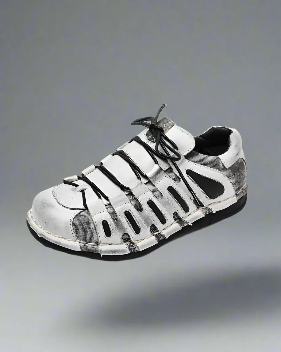 Bold Leather Biker Boots -  breathable motorcycle footwear - Stylish Leather Biker Boots for Motorcycle Lovers