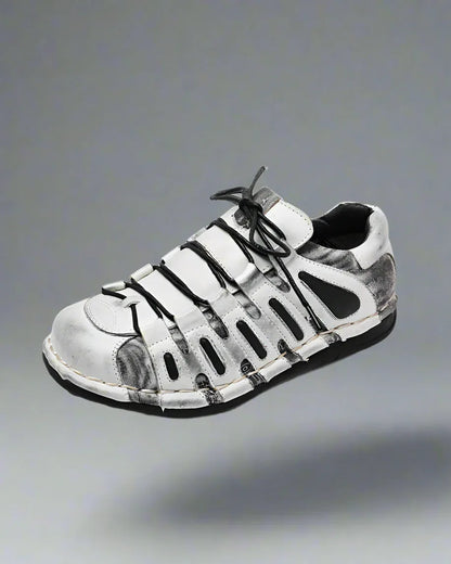 Bold Leather Biker Boots -  breathable motorcycle footwear - Stylish Leather Biker Boots for Motorcycle Lovers