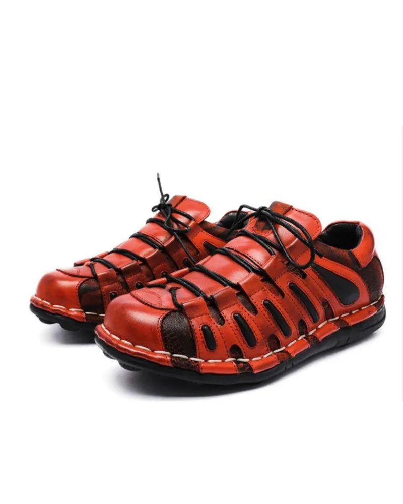 Bold Leather Biker Boots -  round-toe boots - Stylish Leather Biker Boots for Motorcycle Lovers